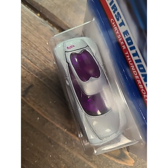 Vintage NOS 1998 Hot Wheels #671 First Edition 32/40 Chrystler Thunderbolt Gray - Picture 2 of 6